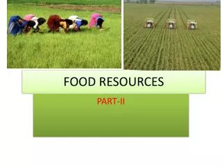 FOOD RESOURCES