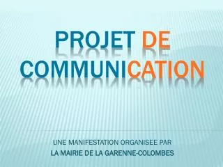 une manifestation organisee par la mairie de la garenne colombes