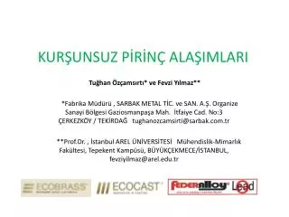 kur unsuz p r n ala imlari