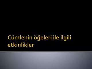 c mlenin eleri ile ilgili etkinlikler