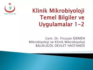 klinik mikrobiyoloji temel bilgiler ve uygulamalar 1 2