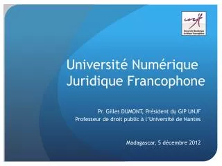 universit num rique juridique francophone