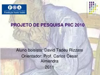 PROJETO DE PESQUISA PIIC 2010