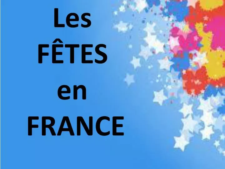 les f tes en france