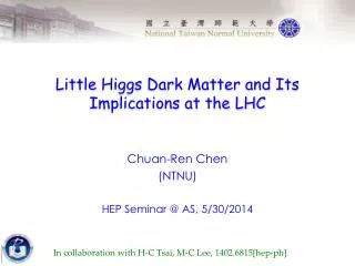 Little Higgs Dark Matter and Its Implications at the LHC