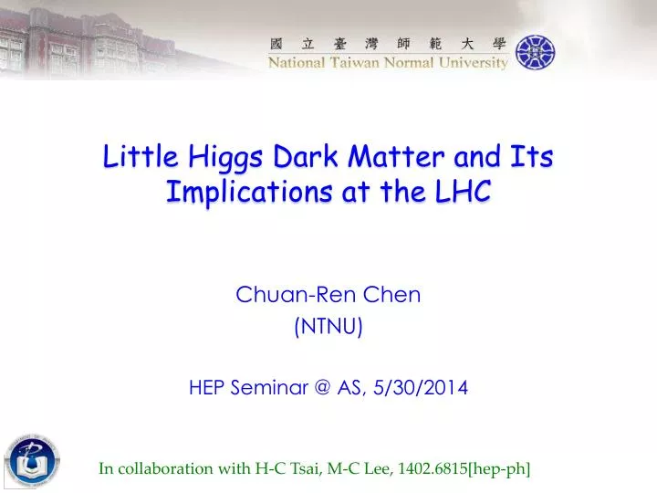 little higgs dark matter and its implications at the lhc