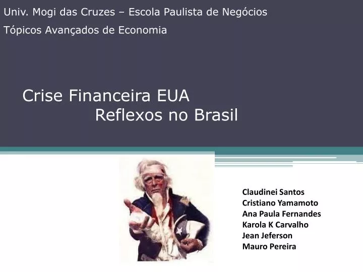 crise financeira eua reflexos no brasil