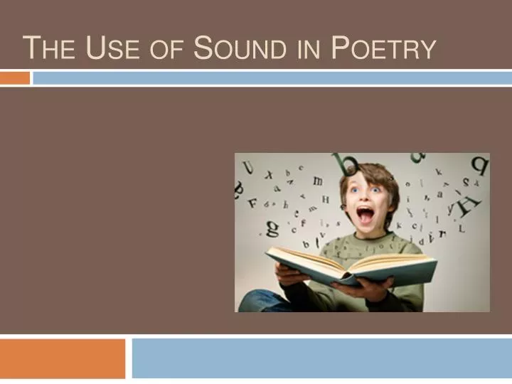 the use of sound in poetry