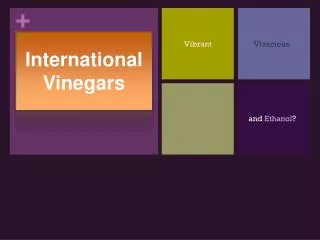 International Vinegars