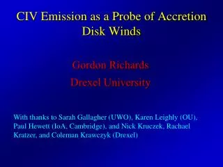 CIV Emission as a Probe of Accretion Disk Winds