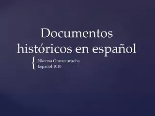 documentos hist ricos en espa ol