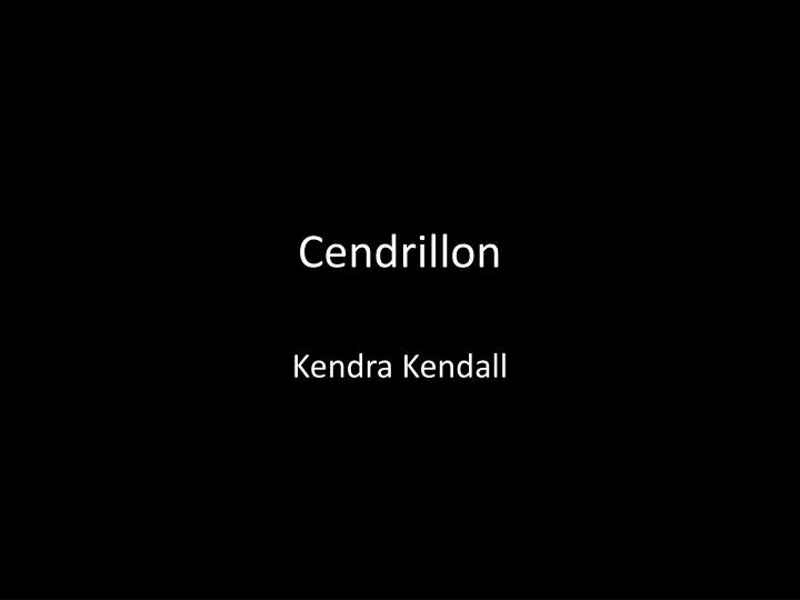 cendrillon