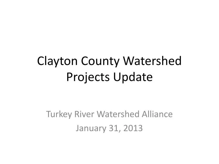 clayton county watershed projects update