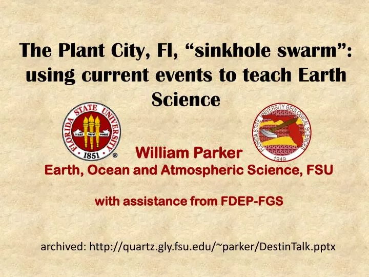 the plant city fl sinkhole swarm using current events to teach earth science