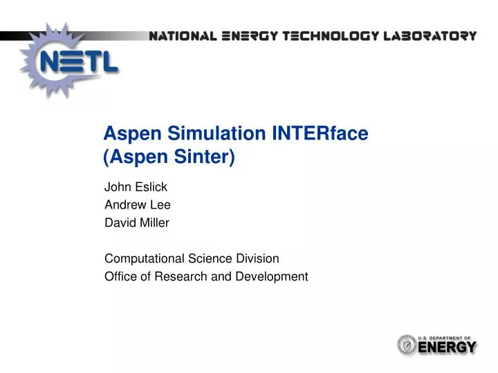 aspen simulation interface aspen sinter