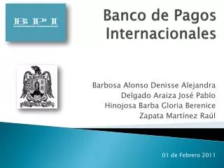 banco de pagos internacionales
