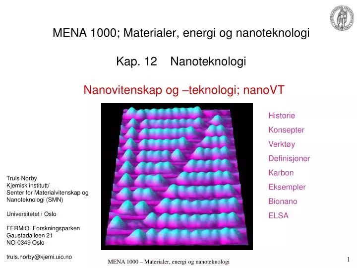 mena 1000 materialer energi og nanoteknologi kap 12 nanoteknologi