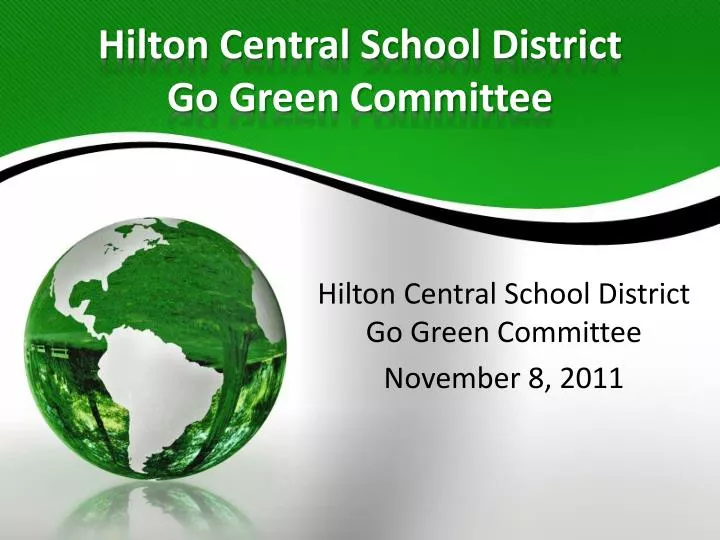 hilton central school district go green committee