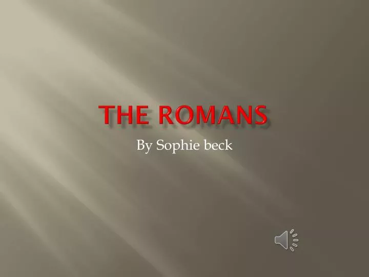 the romans