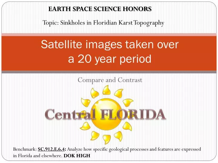 satellite images taken over a 20 year period