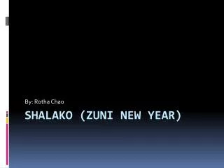 Shalako (Zuni New year)