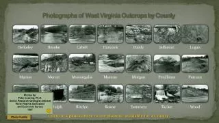 Photographs of West Virginia Outcrops by County