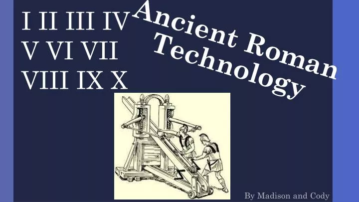 ancient roman technology