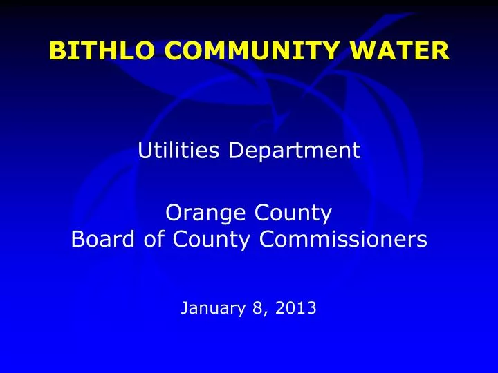 bithlo community water