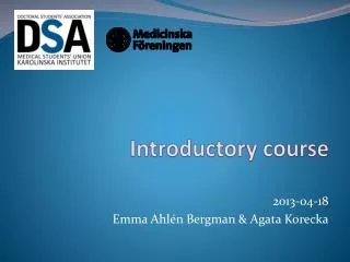 Introductory course