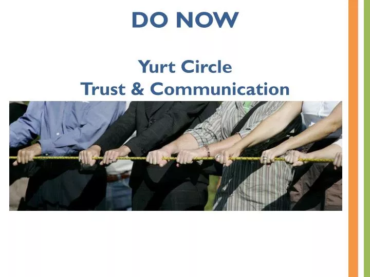 do now yurt circle trust communication