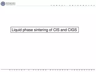 Liquid phase sintering of CIS and CIGS