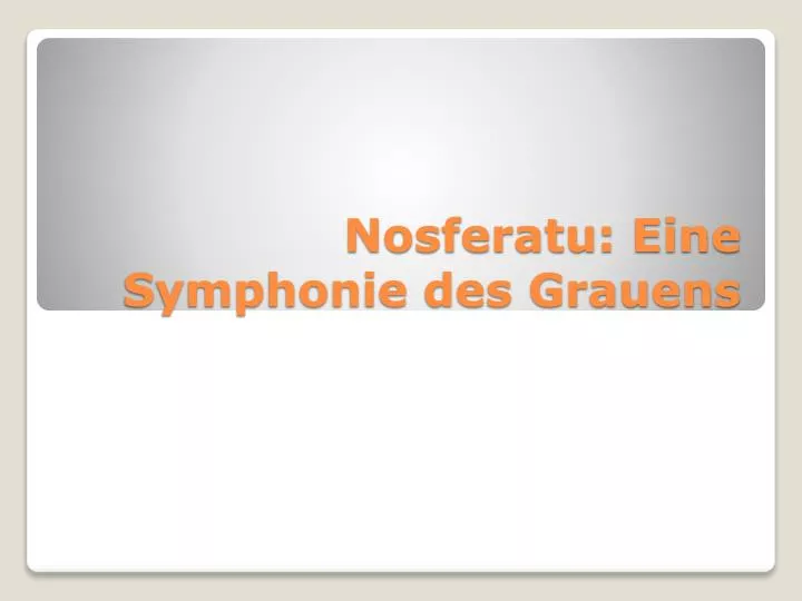 nosferatu eine symphonie des grauens