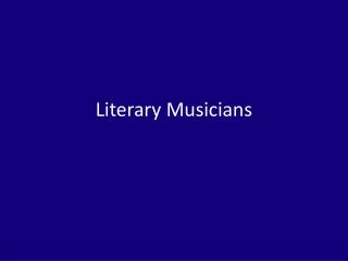 Literary Musicians