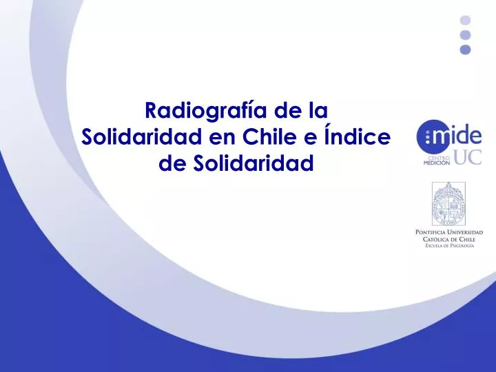 radiograf a de la solidaridad en chile e ndice de solidaridad