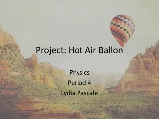 Project: Hot Air Ballon