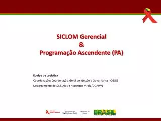 Equipe de Logística Coordenação : Coordenação-Geral de Gestão e Governança - CGGG