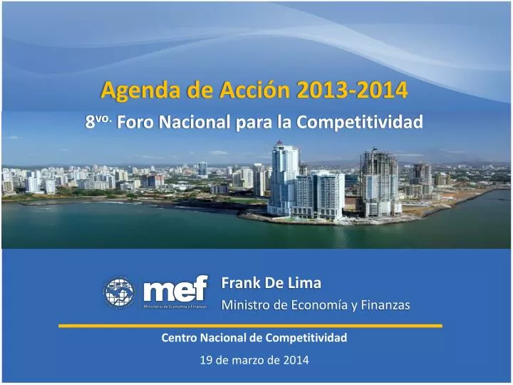 agenda de acci n 2013 2014 8 vo foro nacional para la competitividad