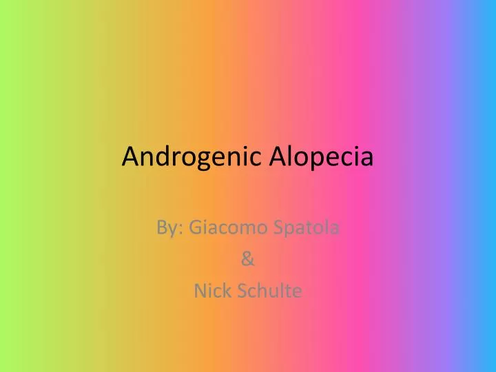 androgenic alopecia