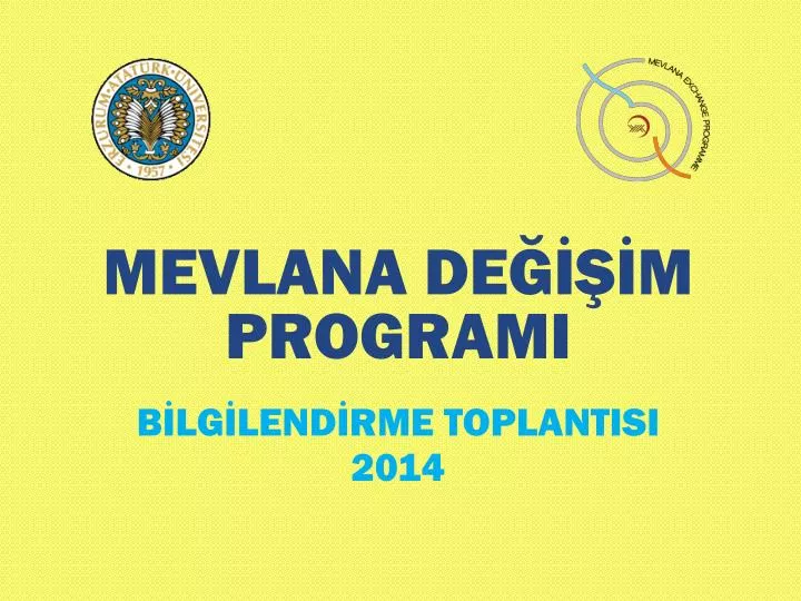 mevlana de m programi b lg lend rme toplantisi 2014