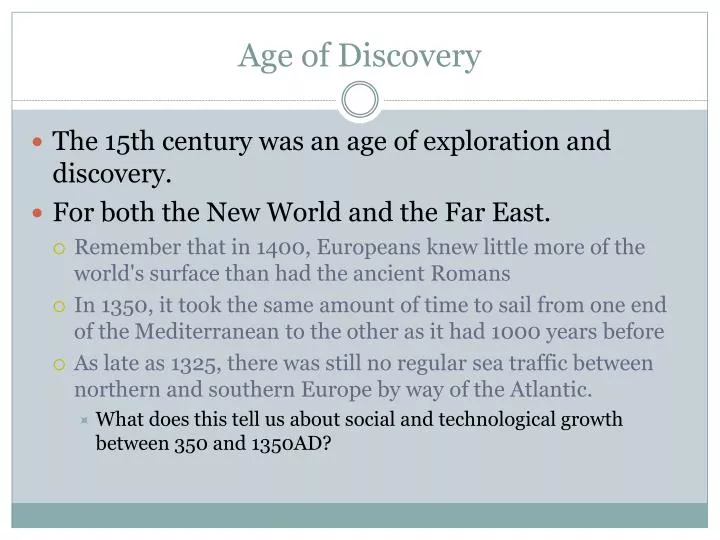 age of discovery