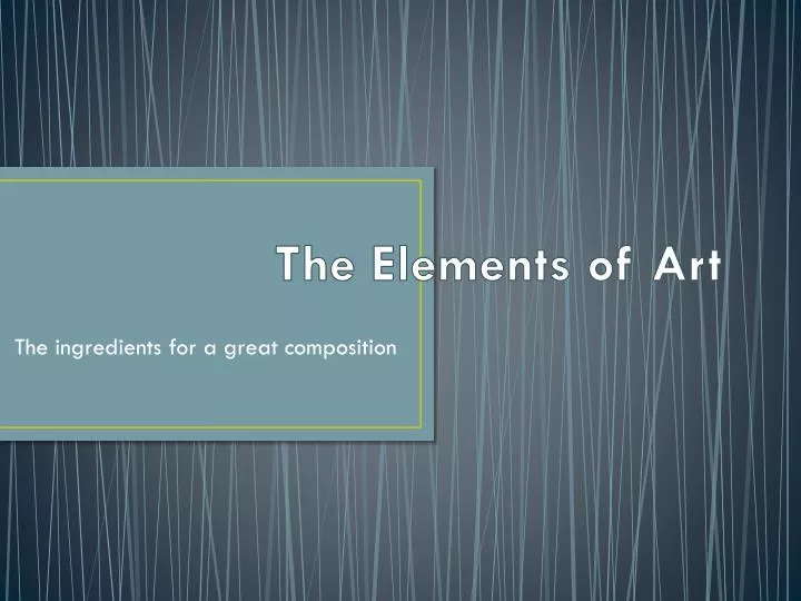 the elements of art