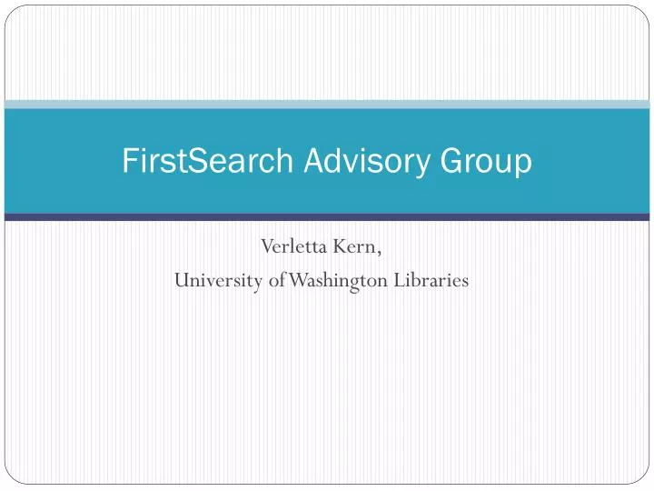 firstsearch advisory group