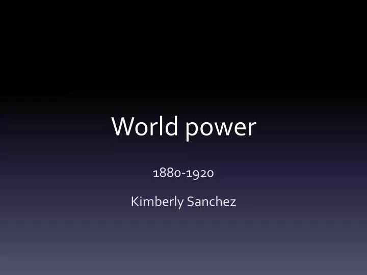 world power