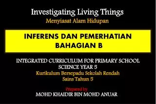 inferens dan pemerhatian bahagian b