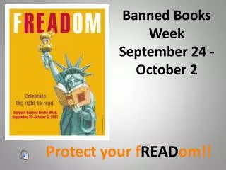 Banned Books Week September 24 - October 2