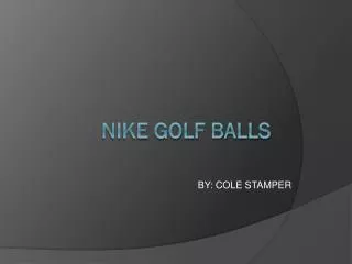 NIKE GOLF BALLS