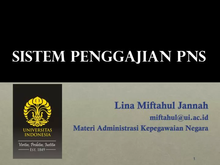 sistem penggajian pns