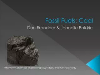 Fossil Fuels: Coal