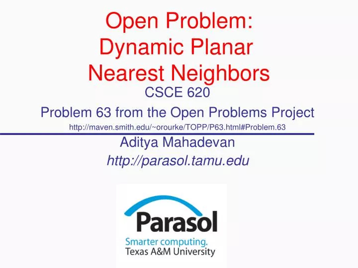 open problem dynamic planar nearest neighbors