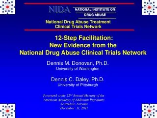National Drug Abuse Treatment Clinical Trials Network